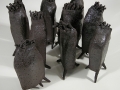 Coral Frites avec Patte, Black Stoneware, 16 x 11 x 9 cm,  2004