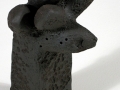 Drejning mod solen, Black Stoneware, 24 x 9 x 9 cm, 2006